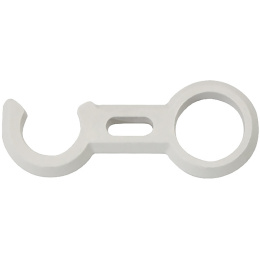 Крючок фиксатор трапа 22 мм белый (040545WT, 10269473)